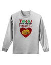 Tacos Are the Way To My Heart Adult Long Sleeve Shirt-Long Sleeve Shirt-TooLoud-AshGray-Small-Davson Sales