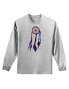 Graphic Feather Design - Galaxy Dreamcatcher Adult Long Sleeve Shirt by TooLoud-Long Sleeve Shirt-TooLoud-AshGray-Small-Davson Sales