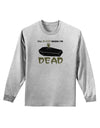 Sleep When Dead Coffin Adult Long Sleeve Shirt-Long Sleeve Shirt-TooLoud-AshGray-Small-Davson Sales