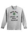 Speak Irish - Whale Oil Beef Hooked Adult Long Sleeve Shirt-Long Sleeve Shirt-TooLoud-AshGray-Small-Davson Sales