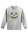 Jack O Lanterns Point of View Pumpkin Adult Long Sleeve Shirt-Long Sleeve Shirt-TooLoud-AshGray-Small-Davson Sales