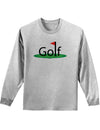 Golf Adult Long Sleeve Shirt-Long Sleeve Shirt-TooLoud-AshGray-Small-Davson Sales