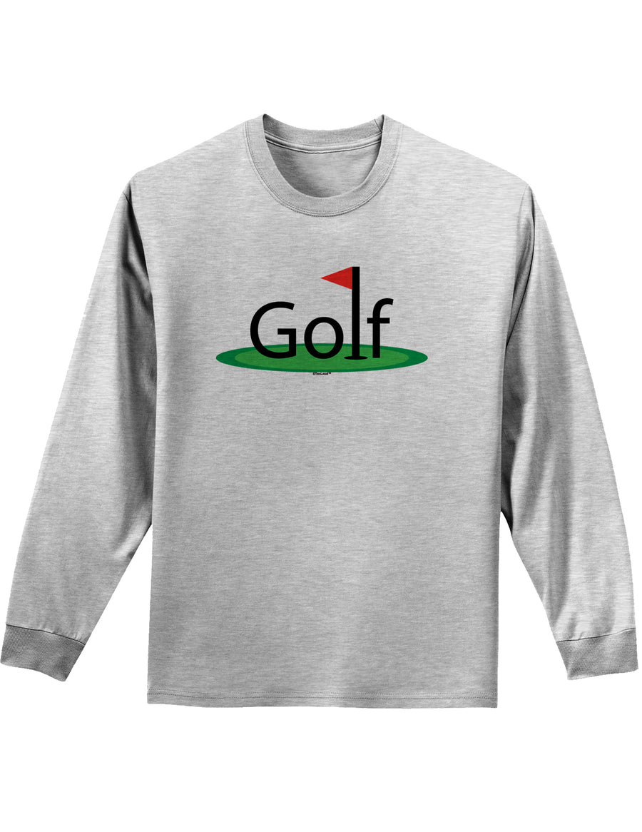 Golf Adult Long Sleeve Shirt-Long Sleeve Shirt-TooLoud-White-Small-Davson Sales