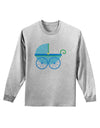 Baby Boy Carriage Adult Long Sleeve Shirt-Long Sleeve Shirt-TooLoud-AshGray-Small-Davson Sales