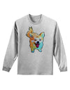 Cartoon Pomeranian Adult Long Sleeve Shirt-Long Sleeve Shirt-TooLoud-AshGray-Small-Davson Sales