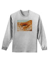 Montezuma Castle Watercolor Adult Long Sleeve Shirt-Long Sleeve Shirt-TooLoud-AshGray-Small-Davson Sales