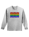 Rainbow Mustaches Gay Pride Flag Adult Long Sleeve Shirt-Long Sleeve Shirt-TooLoud-AshGray-Small-Davson Sales