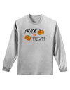 Trick or Treat Pumpkins Adult Long Sleeve Shirt-Long Sleeve Shirt-TooLoud-AshGray-Small-Davson Sales