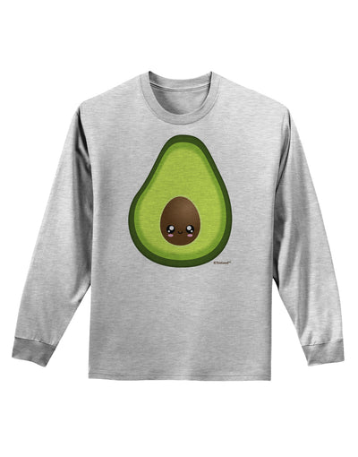 Cute Avocado Design Adult Long Sleeve Shirt-Long Sleeve Shirt-TooLoud-AshGray-Small-Davson Sales