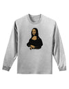 Mona Cutout Adult Long Sleeve Shirt-Long Sleeve Shirt-TooLoud-AshGray-Small-Davson Sales