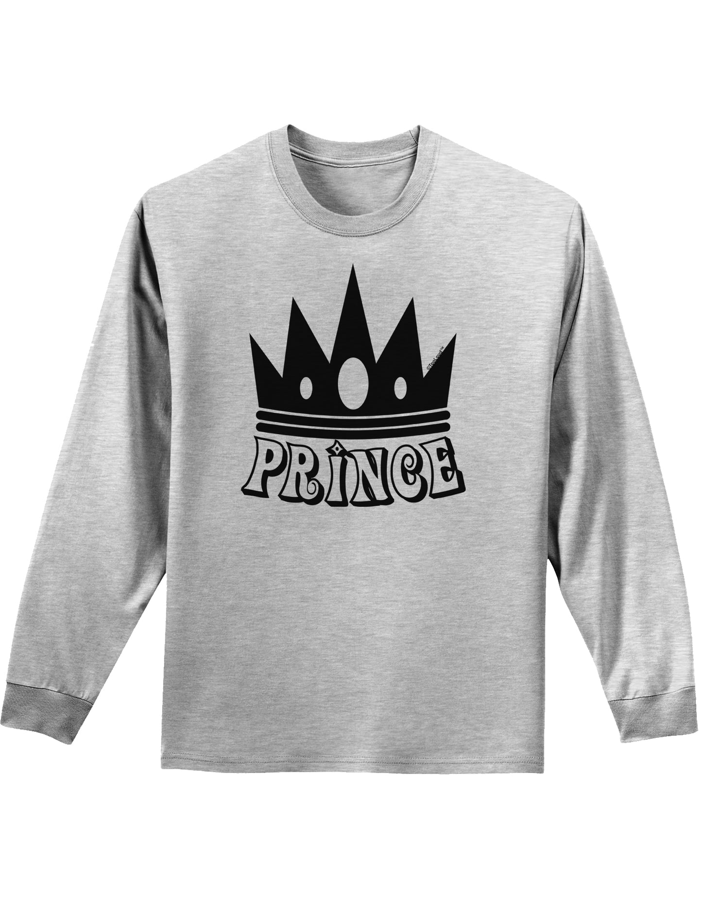 Prince Adult Long Sleeve Shirt-Long Sleeve Shirt-TooLoud-AshGray-Small-Davson Sales