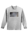 American Flag Galaxy Adult Long Sleeve Shirt by TooLoud-Long Sleeve Shirt-TooLoud-AshGray-Small-Davson Sales