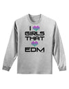 I Heart Girls That Heart EDM Adult Long Sleeve Shirt-Long Sleeve Shirt-TooLoud-AshGray-Small-Davson Sales