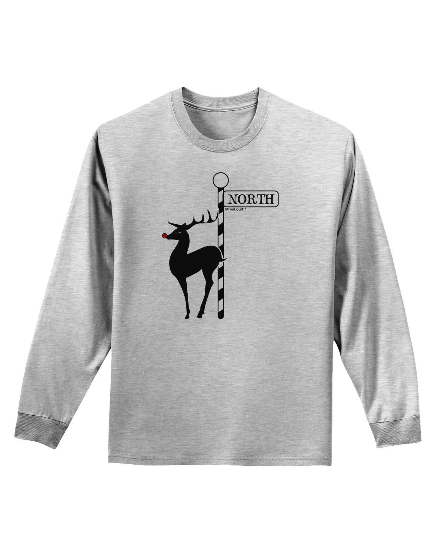 Rudolf the Ratchet Reindeer Adult Long Sleeve Shirt-Long Sleeve Shirt-TooLoud-AshGray-Small-Davson Sales