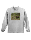 Standing Llamas Adult Long Sleeve Shirt by TooLoud-Long Sleeve Shirt-TooLoud-AshGray-Small-Davson Sales