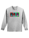 Extraterrestial Pop-art #1 Adult Long Sleeve Shirt by TooLoud-Long Sleeve Shirt-TooLoud-AshGray-Small-Davson Sales