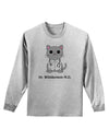 Dr Whiskerson MD - Cute Cat Design Adult Long Sleeve Shirt by TooLoud-Long Sleeve Shirt-TooLoud-AshGray-Small-Davson Sales