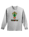 Fiesta Cactus Text Adult Long Sleeve Shirt-Long Sleeve Shirt-TooLoud-AshGray-Small-Davson Sales