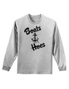 Boats and Hoes Adult Long Sleeve Shirt-Long Sleeve Shirt-TooLoud-AshGray-Small-Davson Sales