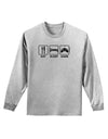 Eat Sleep Game Design Adult Long Sleeve Shirt by TooLoud-Long Sleeve Shirt-TooLoud-AshGray-Small-Davson Sales