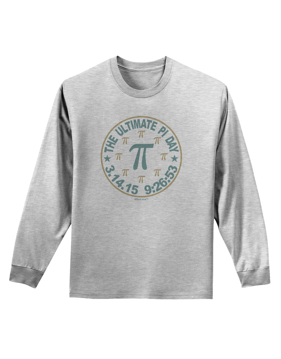 The Ultimate Pi Day Emblem Adult Long Sleeve Shirt by TooLoud-Long Sleeve Shirt-TooLoud-White-Small-Davson Sales