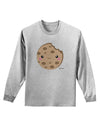 Cute Matching Milk and Cookie Design - Cookie Adult Long Sleeve Shirt by TooLoud-Long Sleeve Shirt-TooLoud-AshGray-Small-Davson Sales
