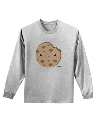 Cute Matching Milk and Cookie Design - Cookie Adult Long Sleeve Shirt by TooLoud-Long Sleeve Shirt-TooLoud-AshGray-Small-Davson Sales