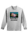 Down Like A Clownfish Adult Long Sleeve Shirt-Long Sleeve Shirt-TooLoud-AshGray-Small-Davson Sales