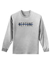 Planet Neptune Text Only Adult Long Sleeve Shirt-Long Sleeve Shirt-TooLoud-AshGray-Small-Davson Sales