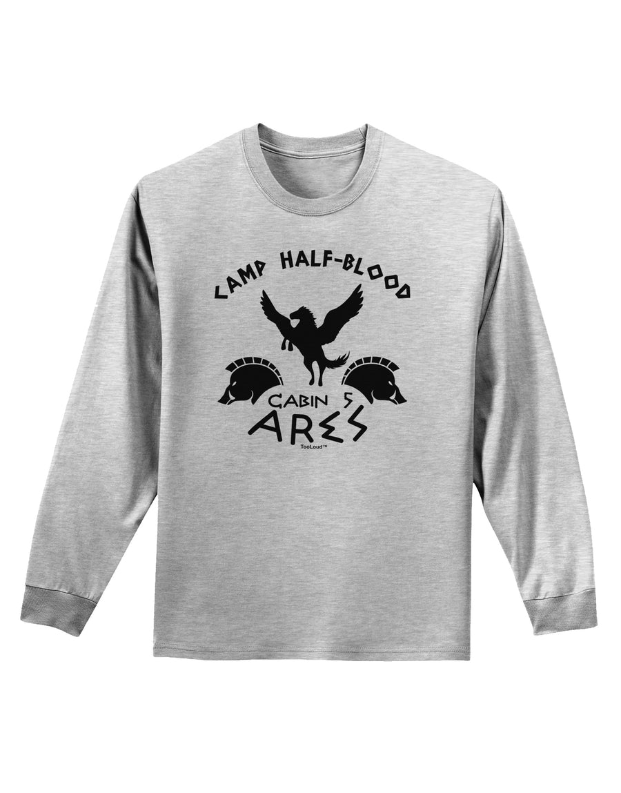 Camp Half Blood Cabin 5 Ares Adult Long Sleeve Shirt by-Long Sleeve Shirt-TooLoud-White-Small-Davson Sales