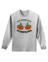 Stop Staring At My Pumpkins Adult Long Sleeve Shirt by TooLoud-Long Sleeve Shirt-TooLoud-AshGray-Small-Davson Sales