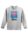 iMom - Mothers Day Adult Long Sleeve Shirt-Long Sleeve Shirt-TooLoud-AshGray-Small-Davson Sales