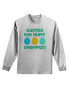 Easter Egg Hunt Champion - Blue and Green Adult Long Sleeve Shirt by TooLoud-Long Sleeve Shirt-TooLoud-AshGray-Small-Davson Sales