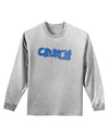 Onomatopoeia CRUNCH Adult Long Sleeve Shirt-Long Sleeve Shirt-TooLoud-AshGray-Small-Davson Sales