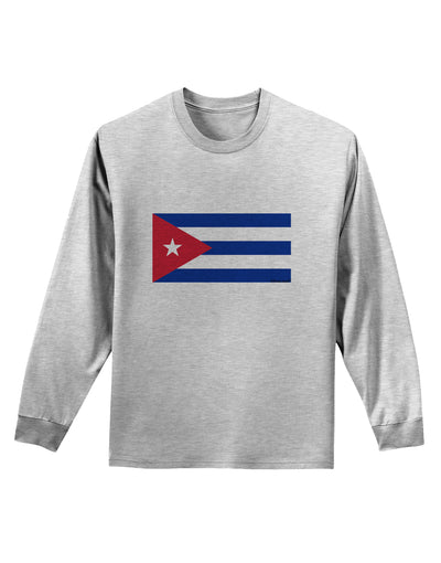 Cuba Flag Cubana Adult Long Sleeve Shirt by TooLoud-TooLoud-AshGray-Small-Davson Sales