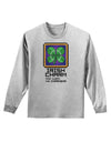 Pixel Irish Charm Item Adult Long Sleeve Shirt-Long Sleeve Shirt-TooLoud-AshGray-Small-Davson Sales