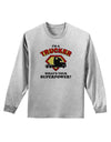 Trucker - Superpower Adult Long Sleeve Shirt-Long Sleeve Shirt-TooLoud-AshGray-Small-Davson Sales