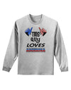 This Guy Loves America Adult Long Sleeve Shirt-Long Sleeve Shirt-TooLoud-AshGray-Small-Davson Sales