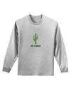 TooLoud Not a Hugger Adult Long Sleeve Shirt-Long Sleeve Shirt-TooLoud-AshGray-Small-Davson Sales