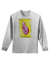 La Chancla Loteria Distressed Adult Long Sleeve Shirt by-Long Sleeve Shirt-TooLoud-AshGray-Small-Davson Sales