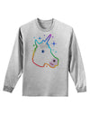 Magical Rainbow Sparkle Unicorn Adult Long Sleeve Shirt-Long Sleeve Shirt-TooLoud-AshGray-Small-Davson Sales