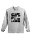 Witches and Candy Adult Long Sleeve Shirt-Long Sleeve Shirt-TooLoud-AshGray-Small-Davson Sales