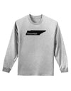 Tennessee - United States Shape Adult Long Sleeve Shirt by TooLoud-Long Sleeve Shirt-TooLoud-AshGray-Small-Davson Sales