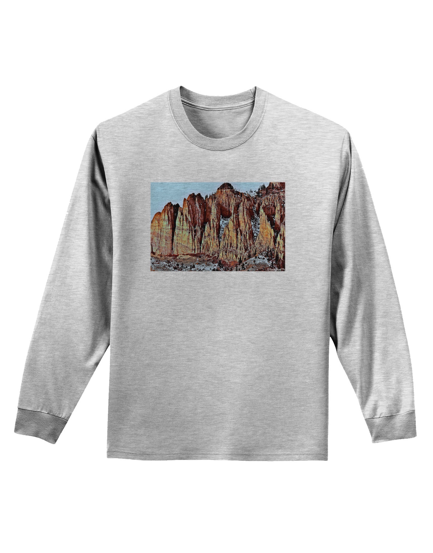 Colorado Mountain Spires Adult Long Sleeve Shirt-Long Sleeve Shirt-TooLoud-AshGray-Small-Davson Sales