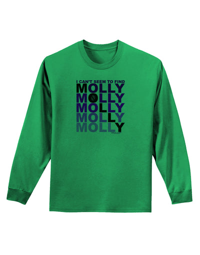 Find Molly Purple Adult Long Sleeve Shirt-Long Sleeve Shirt-TooLoud-Kelly-Green-Small-Davson Sales