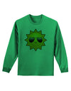 Sun With Sunglasses Adult Long Sleeve Shirt-Long Sleeve Shirt-TooLoud-Kelly-Green-Small-Davson Sales