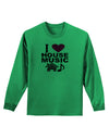 I Love House Pink Adult Long Sleeve Shirt-Long Sleeve Shirt-TooLoud-Kelly-Green-Small-Davson Sales