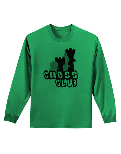 Chess Club Adult Long Sleeve Shirt by TooLoud-Long Sleeve Shirt-TooLoud-Kelly-Green-Small-Davson Sales