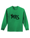 Matching Mr and Mrs Design - Mrs Bow Adult Long Sleeve Shirt by TooLoud-Long Sleeve Shirt-TooLoud-Kelly-Green-Small-Davson Sales