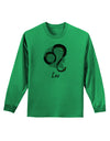 Leo Symbol Adult Long Sleeve Shirt-Long Sleeve Shirt-TooLoud-Kelly-Green-Small-Davson Sales